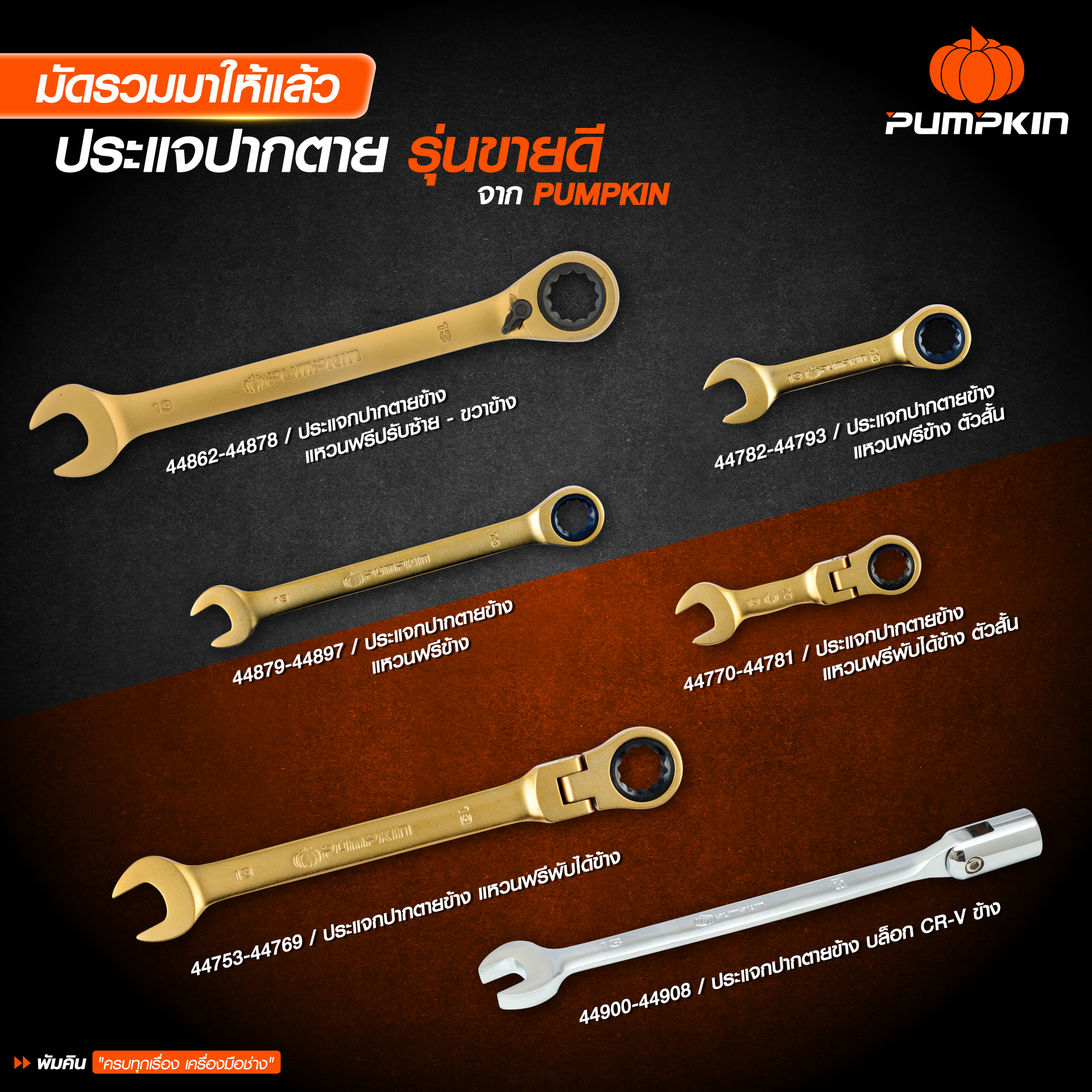 ประแจปากตาย รุ่นขายดีจากพัมคิน
